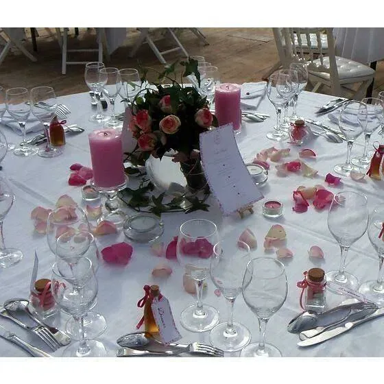 Décoration de table romantique